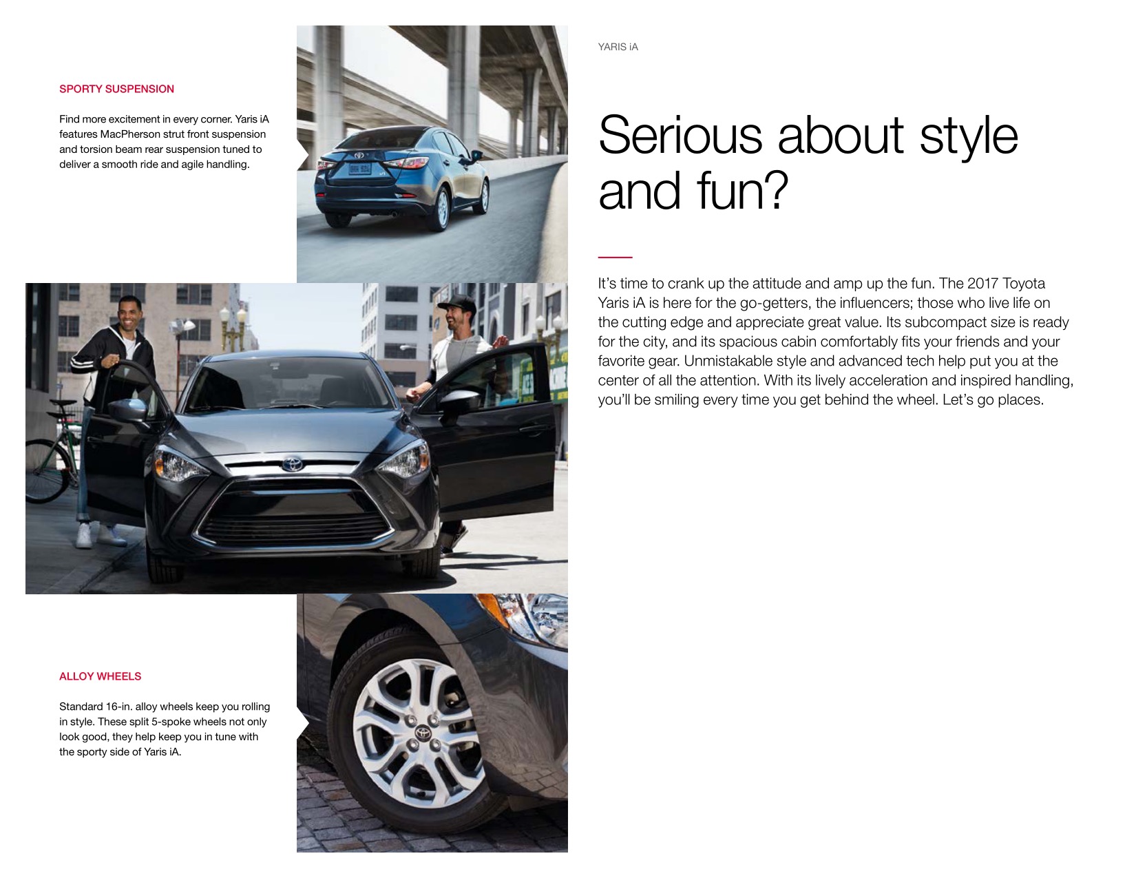2017 Toyota Yaris iA Brochure Page 1